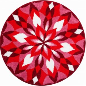 Koupelnová předložka Grund Mandala - Křídla radosti červené Typ: 60x60 cm kruh