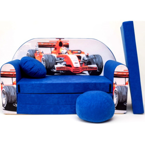 Welox Dětská pohovka Formule Modrá Varianta: C2+