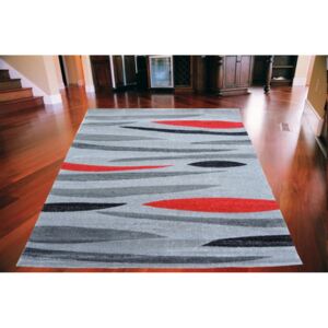 Kusový koberec Fantazie šedo červený, Velikosti 133x180cm