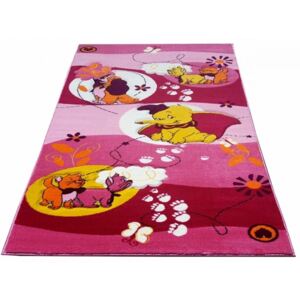 Dětský kusový koberec Slůně fialový, Velikosti 100x200cm