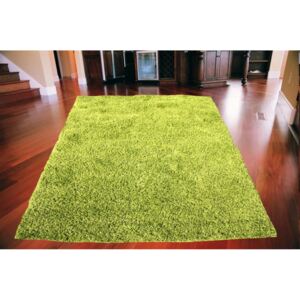 *Kusový koberec Shaggy vlas 50 mm zelený, Velikosti 80x150cm