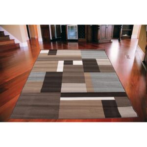 Kusový koberec PP Tetris hnědý, Velikosti 120x170cm