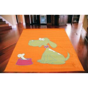 Dětský kusový koberec PP Hafan oranžový, Velikosti 140x200cm