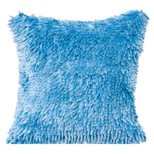 Dekorační polštář Shaggy 40x40 cm modrý