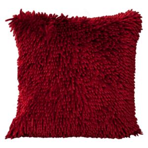 Dekorační polštář Shaggy 40x40 cm červený