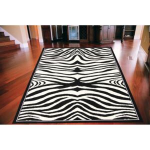 Kusový koberec PP Zebra bíločerný, Velikosti 80x150cm