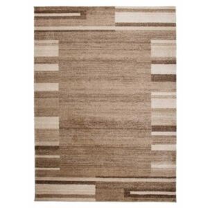Luxusní kusový koberec Pruhy v okraji 2 tmavě béžový, Velikosti 60x100cm