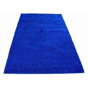 Kusový koberec Shaggy vlas 50 mm tmavě modrý, Velikosti 60x100cm