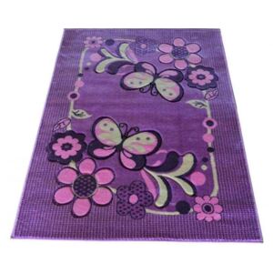 Dětský koberec Jorda fialový, Velikosti 133x190cm