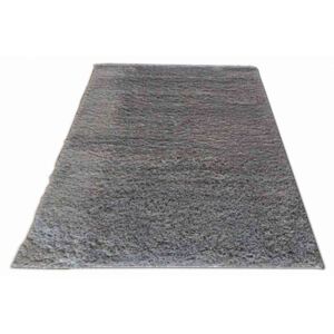 Kusový koberec Shaggy vlas 50 mm šedý, Velikosti 60x100cm