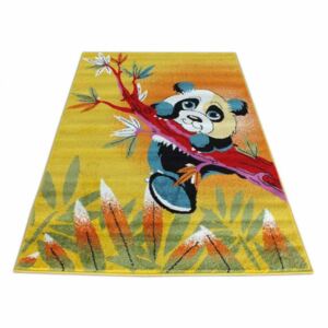 Dětský koberec Panda žlutý, Velikosti 200x290cm