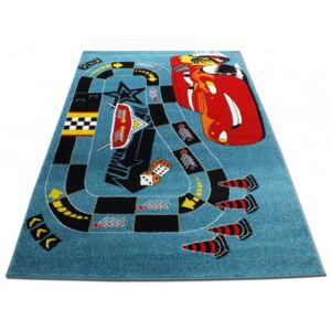 Dětský koberec Cars modrý, Velikosti 240x330cm
