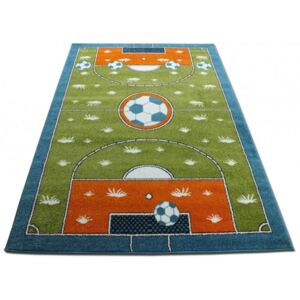 Dětský koberec Fotbalové hřiště zelený, Velikosti 240x330cm