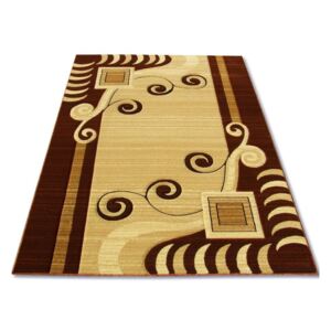 Kusový koberec béžovo hnědý, Velikosti 60x100cm