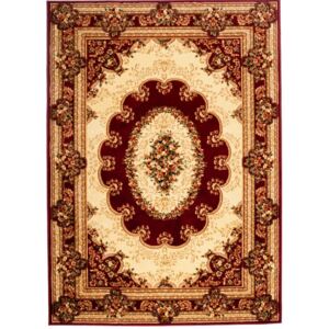 Kusový koberec klasický vzor bordó, Velikosti 70x140cm