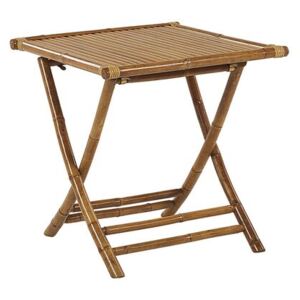 Bambusový kávový stolek 70 x 70 cm světlé dřevo SPELLO