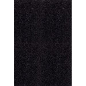 Chlupatý kusový koberec Life Shaggy 1500 černý Typ: 80x150 cm