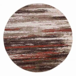 Kusový koberec Agap hnědý kruh, Velikosti 130x130cm