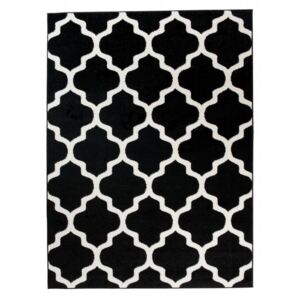Kusový koberec Berda černý, Velikosti 80x150cm