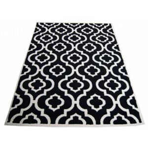 Kusový koberec Ora černý, Velikosti 80x150cm