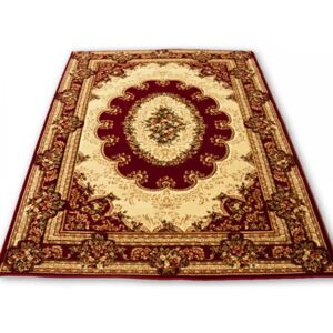 Kusový koberec klasický vzor bordó, Velikosti 150x300cm