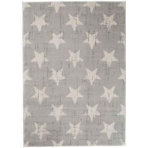Kusový koberec PP Hvězdy světle šedý, Velikosti 80x150cm