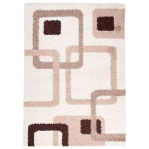 Kusový koberec Shaggy Porto krémový 133x190, Velikosti 133x190cm