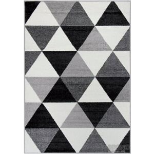 Moderní kusový koberec Lotto 665/HR5E | černobílý Typ: 100x150 cm