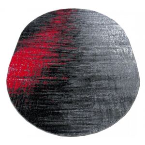 Kusový koberec Ines šedočervený ovál 80x150, Velikosti 80x150cm