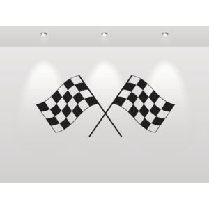 Šachovnicové prapory 269 x 120 cm