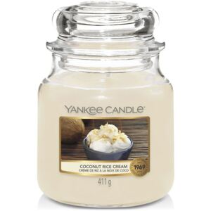 Yankee Candle - Classic vonná svíčka Coconut Rice Cream, 411g