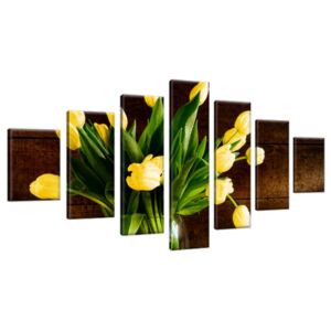 Obraz na plátně Žluté tulipány 210x100cm 2154A_7A