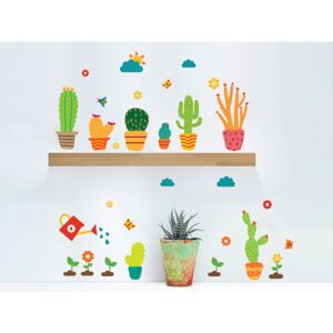 Barevné kaktusy 70 x 25 cm