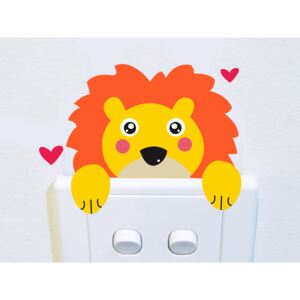 Barevný lvíček na vypínač 8 x 6 cm