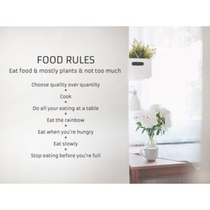Food rules 130 x 120 cm