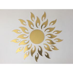 Zlaté zrcadlové slunce 42 x 42 cm