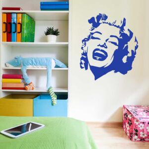 GLIX Marilyn - samolepka na zeď Modrá 30 x 40 cm