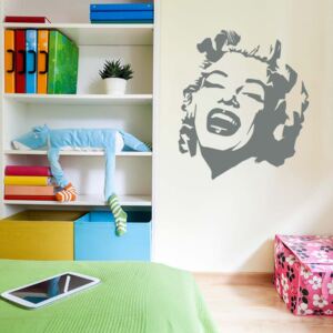 GLIX Marilyn - samolepka na zeď Šedá 50 x 60 cm
