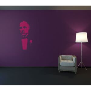 GLIX Kmotr - samolepka na zeď Růžová 30 x 70 cm