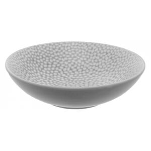 Lunasol - Hluboký talíř Flow Coupe strukturovaný světle-šedý/bílý 19,5 cm (491224)