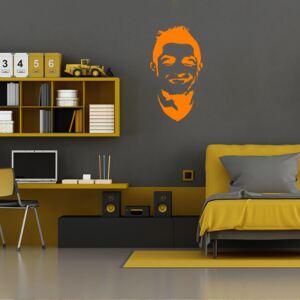 GLIX Ronaldo - samolepka na zeď Oranžová 25 x 45 cm