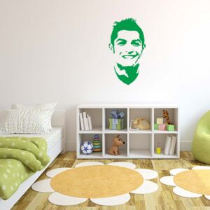 GLIX Ronaldo - samolepka na zeď Světle zelená 25 x 45 cm