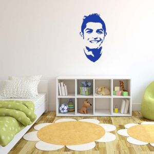 GLIX Ronaldo - samolepka na zeď Modrá 50 x 90 cm