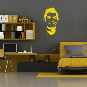 GLIX Ronaldo - samolepka na zeď Žlutá 50 x 90 cm