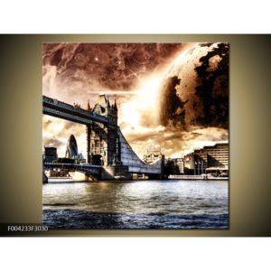 Moderní obraz Londýna s planetou (F004233F3030)