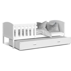Dětská postel s přistýlkou TAMI R2 - 190x80 cm - bílá