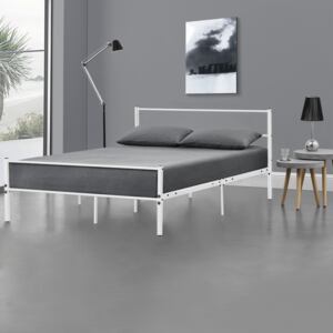 [en.casa] Kovová postel 'Argos' AADB-1708 140x200 cm bílá