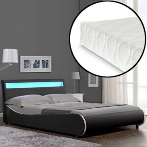 Corium® Čalouněná postel "Valencia" HTB-1041 a matrace - 200 x 140 cm