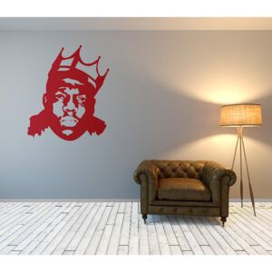 GLIX Biggie - samolepka na zeď Světle červená 50 x 60 cm