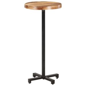 Barový stůl kulatý Ø 50 x 110 cm masivní akáciové dřevo